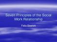 Seven Principles of the Social Work Relationship Feli