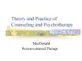 Theory and Practice of Counseling and Psychotherap