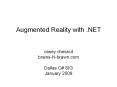 Augmented Reality with .NET casey chesnut brains-N-brawn.co
