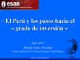 El Per  y los pasos hacia el   grado de inversi n   Juli