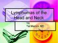 Lymphomas of the Head and Neck Tal Marom, MD Lymphoma Cance