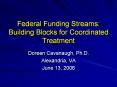 Federal Funding Streams: Building Blocks for Coordinate