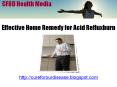 Effective Home Remedy for Acid Reflux