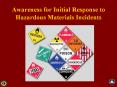 Awareness for Initial Response to Hazardous Material