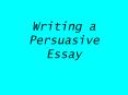 Writing a Persuasive Essay YES or NO? In persuasive writing