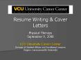 Resume Writing & Cover Letters Physical Therapy September 9