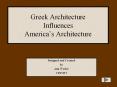 Greek Architecture Influences America s Architectur