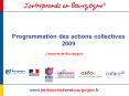 Programmation des actions collectives 2009 J exporte d