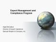 Export Management and Compliance Program Nigel McCallu