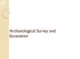 Archaeological Survey and Excavation Survey and Excavatio