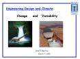 Engineering Design and Climate: Change and Variability An