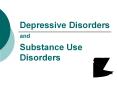 Depressive Disorders and Substance Use Disorders Principle
