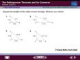 The Pythagorean Theorem and Its Converse GEOMETRY LESSON 8-