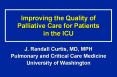Improving the Quality of Palliative Care for Patients in th