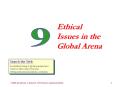 Ethical Issues in the Global Arena Search the Web A