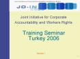 Joint Initiative for Corporate Accountability and Worker