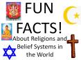 FUN FACTS! About Religions and Belief Systems in the Worl