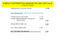 SIMPLE CONTRIBUTION MARGIN ON ONE UNIT SALE A CAN OF SOD