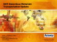 DOT Hazardous Materials Transportation Update Shelly J