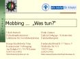 M O B B I N G Mobbing    Was tun?  Ulrich Rentsc