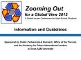 Zooming Out for a Global View 2012 A Global Issue