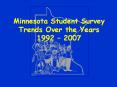 Minnesota Student Survey Trends Over the Years 1992   200