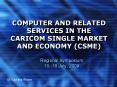 computer and related services in the caricom single marke