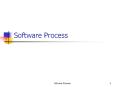 Software Process Software Process Process is distinct fro
