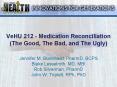 Medication Reconciliation (The Good, The Bad, and The Ugly
