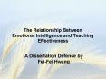 The Relationship Between Emotional Intelligence and Teachin