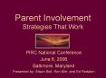 Parent Involvement Strategies That Work PIRC Nationa