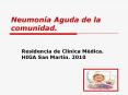 Neumon a Aguda de la comunidad. Residencia de Cl nica 