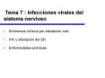 Tema 7 : Infecciones virales del sistema nervioso S ndrome