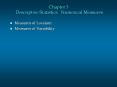 Descriptive Statistics: Numerical Measures Measures o