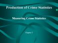 Production of Crime Statistics Measuring Crime Statistic