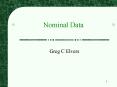 Nominal Data Greg C Elvers Parametric Statistics Th