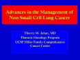 Advances in the Management of Non Small Cell Lung Cancer 