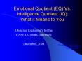 Emotional Quotient (EQ) Vs. Intelligence Quotient (IQ): Wha