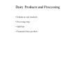 Dairy Products and Processing Definitions and standard