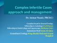 Evaluation of Infertile patient Infertility Histor
