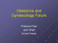 Obstetrics and Gynaecology Forum Pradnya Pisal Jyoti Sha
