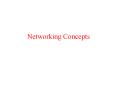 Networking Concepts LAN Concepts Attenuation, Noise Hardwar