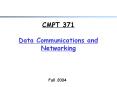 Data Communications and Networking Fall 2004 Outline Cours