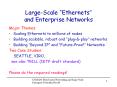 Large-Scale  Ethernets  and Enterprise Networks Majo