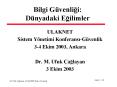 D nyadaki E ilimler ULAKNET Sistem Y netimi Konferans -