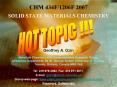 CHM 434F/1206F 2007 SOLID STATE MATERIALS CHEMISTRY Geoffre