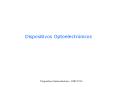 Dispositivos Optoelectr nicos Tipos Fotodetectores: Detecta