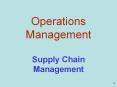 Operations Management Supply Chain Management * Volkswage