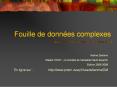 Fouille de donn es complexes Karine Zeitouni Master COSY 