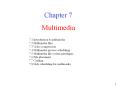 Chapter 7 Multimedia 7.1 Introduction to multimedia 7.